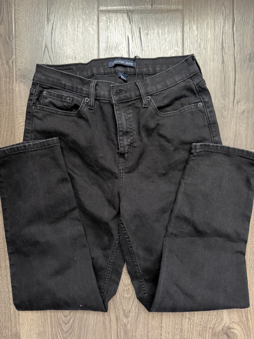 Calvin Klein Women's Black Straight Jeans